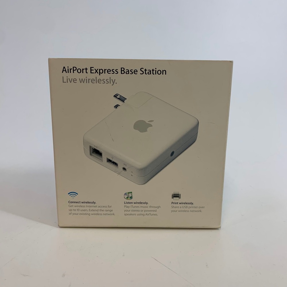 Apple AirPort Express Base Station 802.11g Wireless Router Model A1084 - Picture 8 of 11